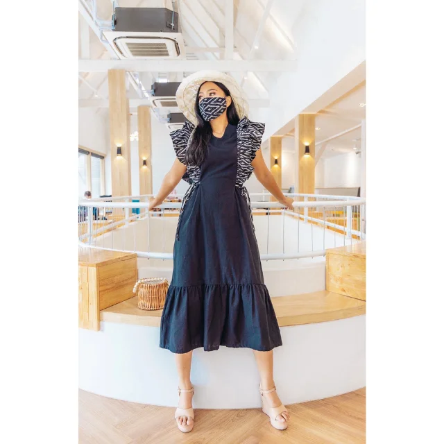 Best Seller Thai Casual Womens Dresses Premium Products Hand Made By Lada Lanna Collection Thai painting dress 009