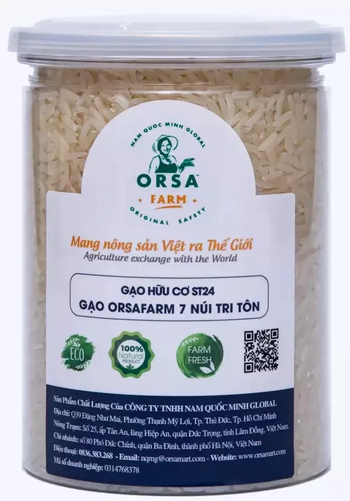 ORSAFARM RICE (5KG) 7 NUI TRI TON SPECIAL PRODUCTS Long-Grain High Quality bulk white rice from Viet Nam