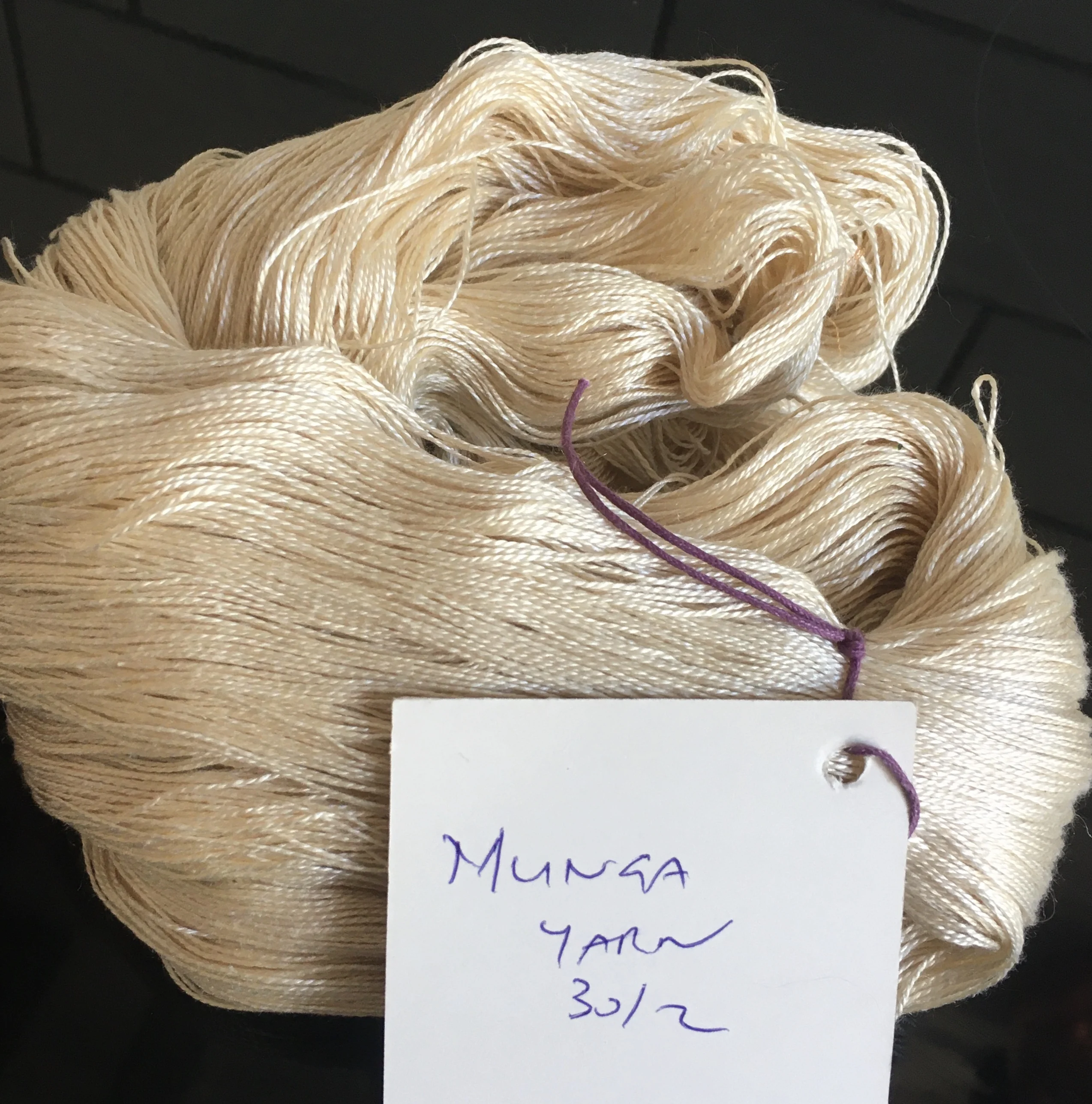 Muga Silk Yarns in Various Counts