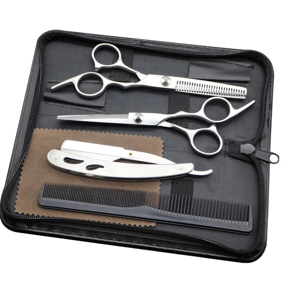 Thinning Shears Kits 2021 Beautiful Barber Kits Wholesale Top Quality Thinning Scissors Comb Hairdressing Shears