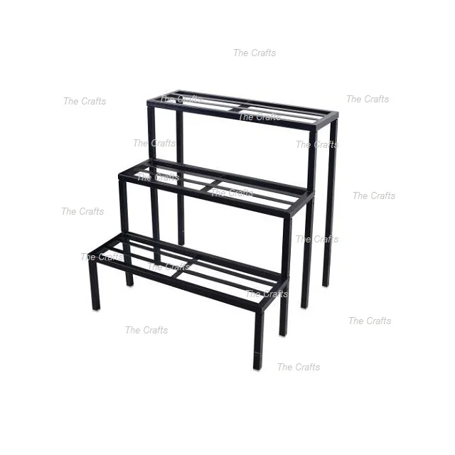 Modern Design Iron Black Color Planter Stand Planter Rack For Garden Decoration At Competitive Prices