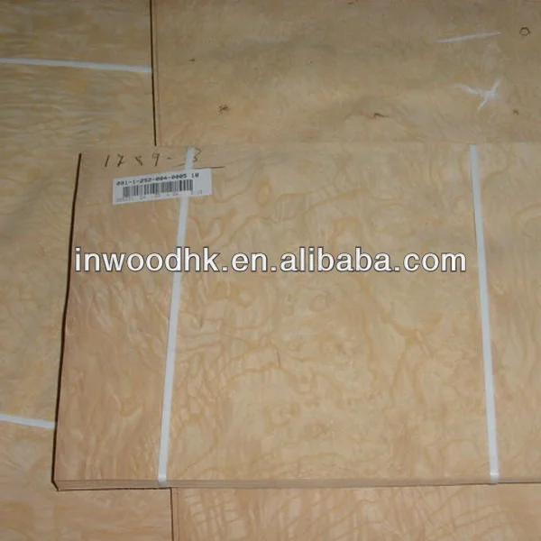 Excellent Natural Ash Burl Sliced Veneer for Fancy Furniture