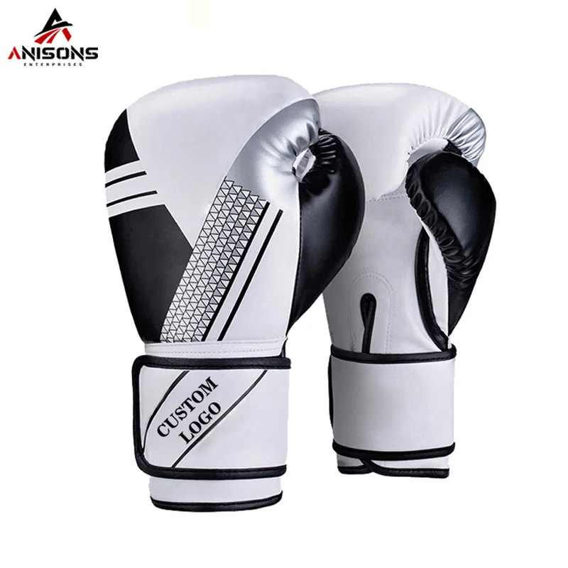 Custom Logo Design Synthetic PU Leather Real Cowhide Leather Professional Sparring Boxing Gloves for Men Women