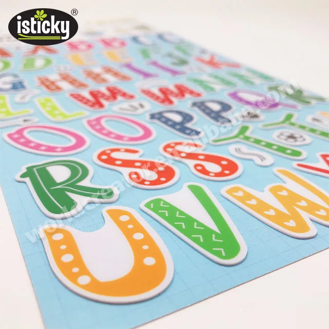 
TPR Reusable Alphabet Stickers Gel Sticker 