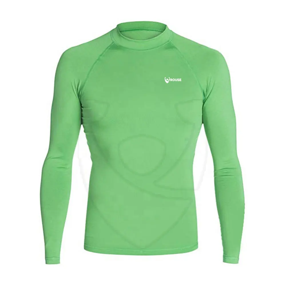 ROUSE 2023 Sublimation Printed Custom Logo Rash Guard Mma Bjj Surf Rashguard Long Sleeve Manufacturers Oem Rash Guard