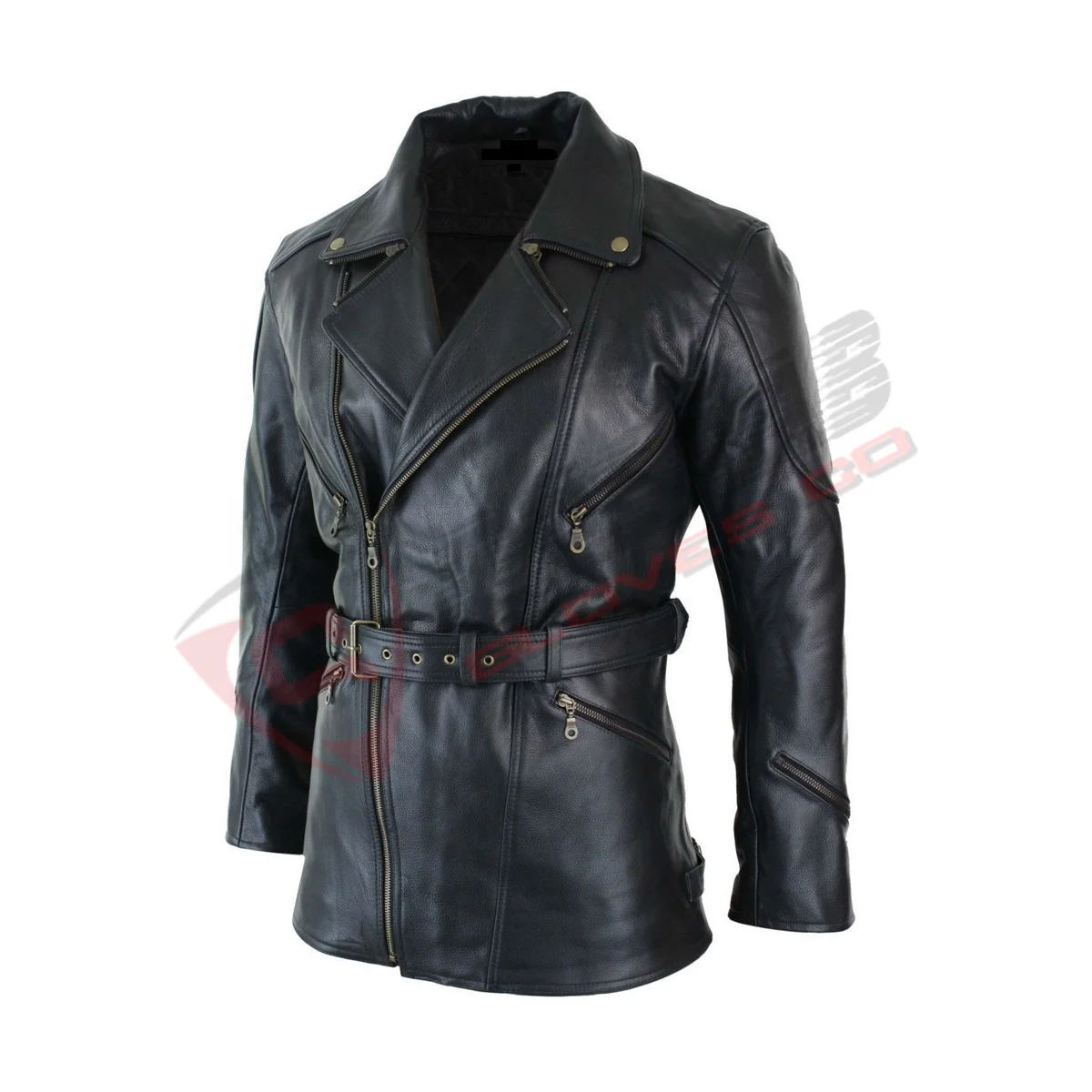 White-Striped New-Arrival Winter Breathable Genuine Leather Coat Motorbike Woman Leather Plus-Size Blacked Denim Jackets