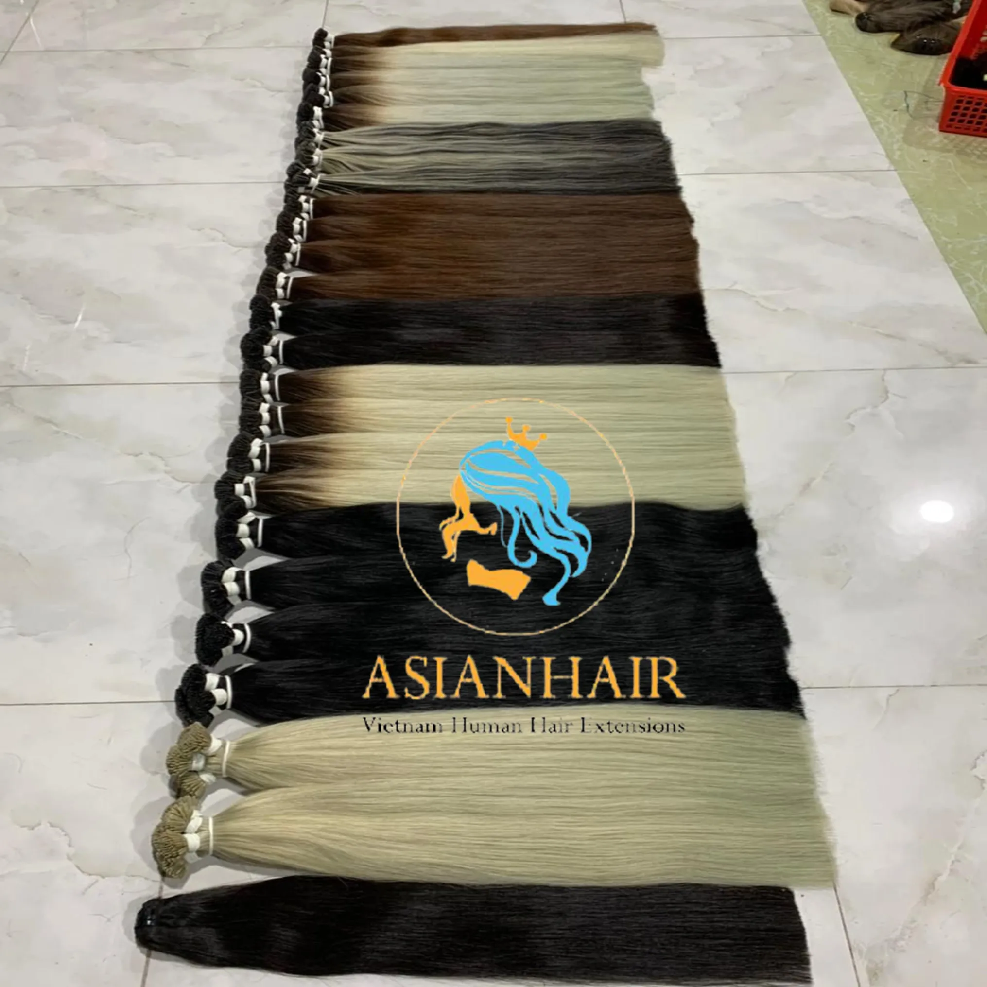 Лидер продаж 100% человеческие волосы из Вьетнама от лучшего качества в ASIANHAIR