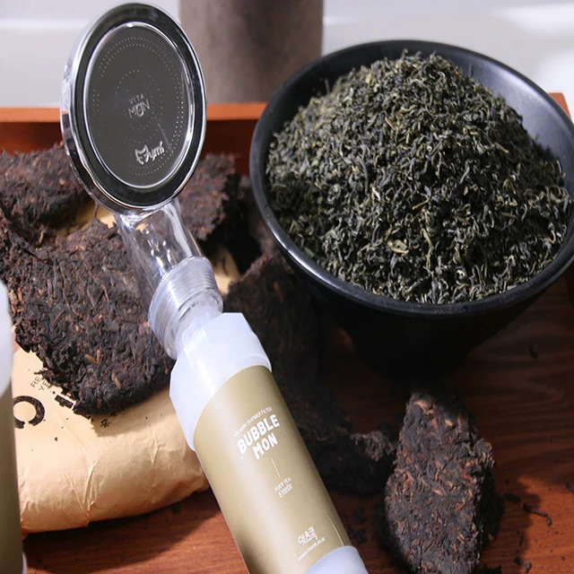 MYMI BUBBLE MON, витаминный фильтр для душа, Сделано в Корее, цветок розы, симпатичный лимонный чай, пуэр, детский порошок OTILTD