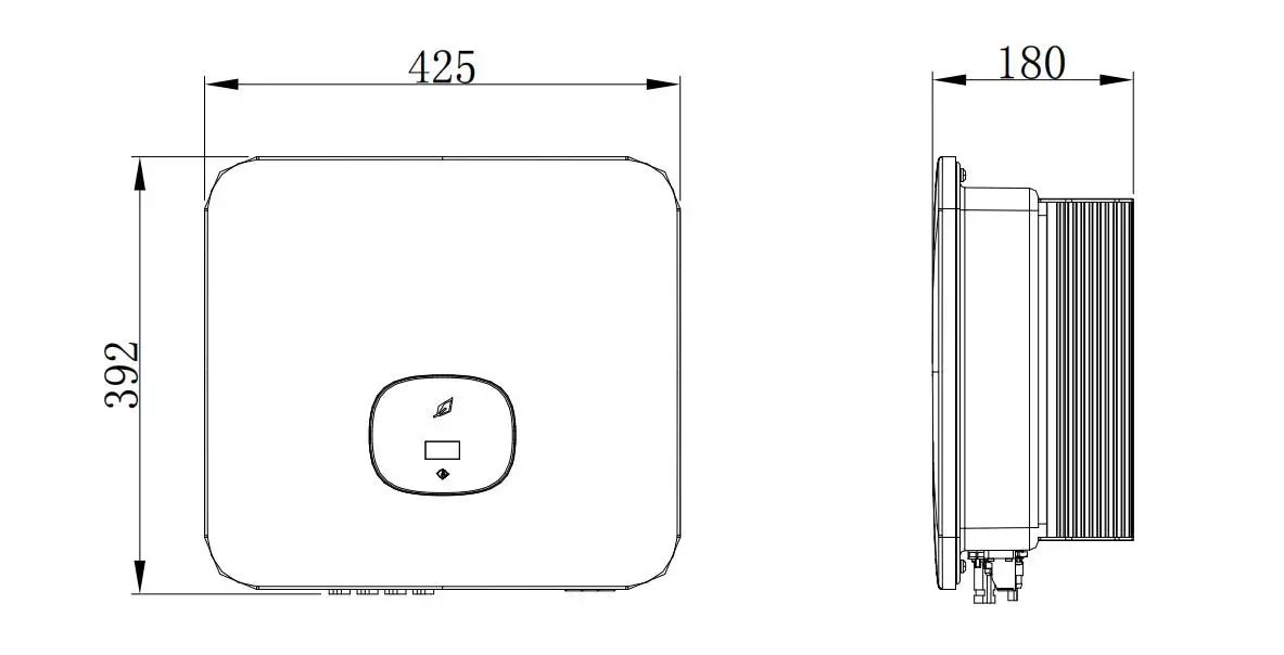 growatt MIN 10000TL-X Singles phase grid tie inverter with limiter