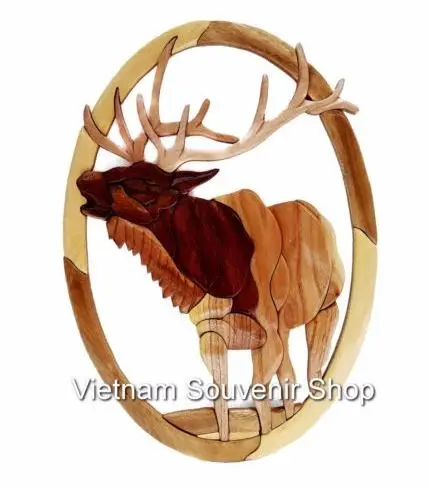 Вьетнамское дерево INTARSIA-искусство от рук