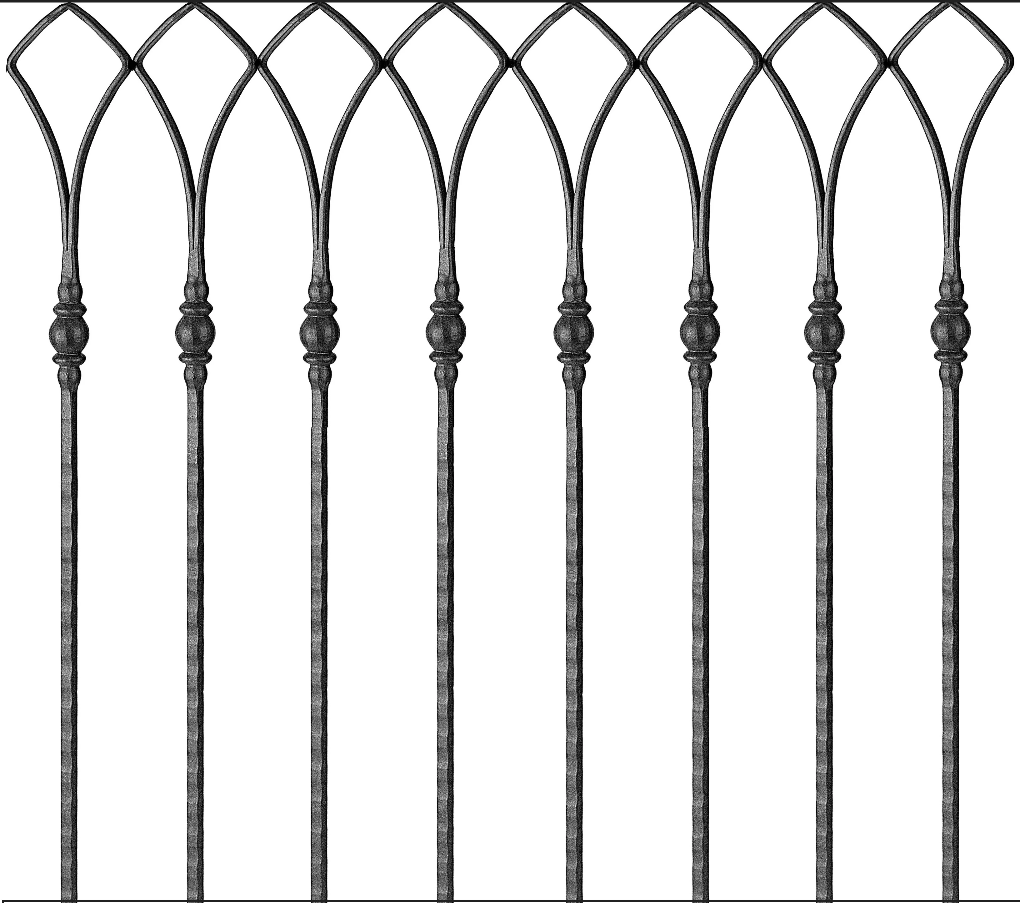 Fence Piece of Fencing Anbang Wrought Iron Case Bags Steel Anti Window Packing Cast Material Origin Type Door Rust Deck Treat