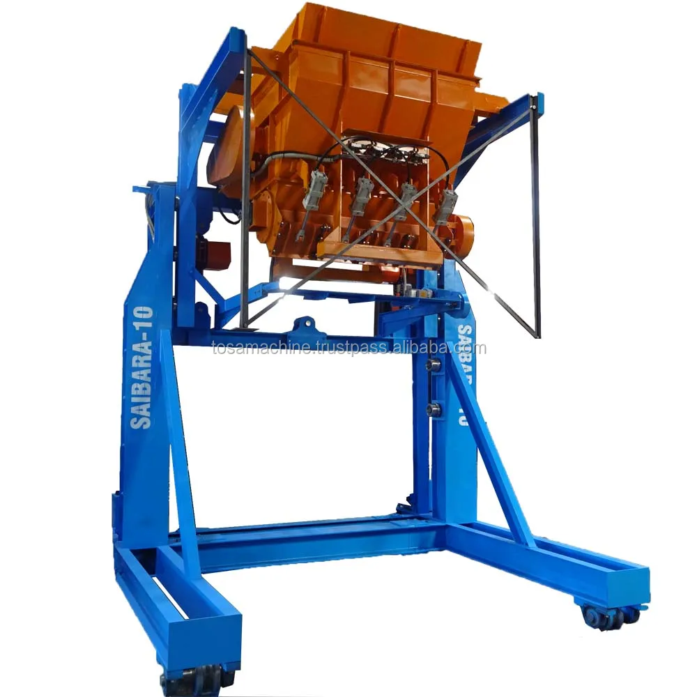 Japanese high spec concrete molding machine that can be control by one person, SAIBARA-10