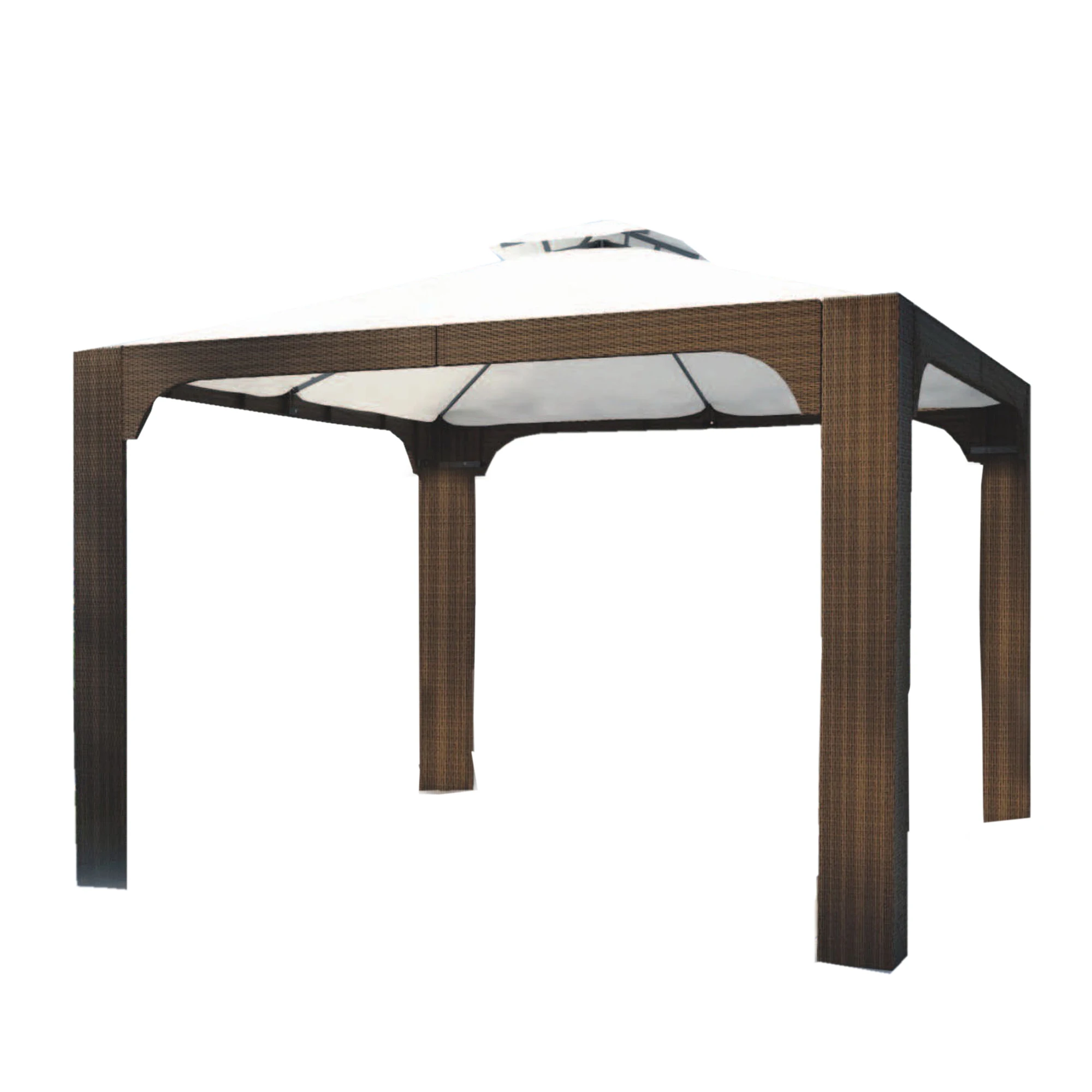 high quality aluminium frame rattan outdoor gazebo tents modern luxury patio gazebo pavilions patio garden furniture