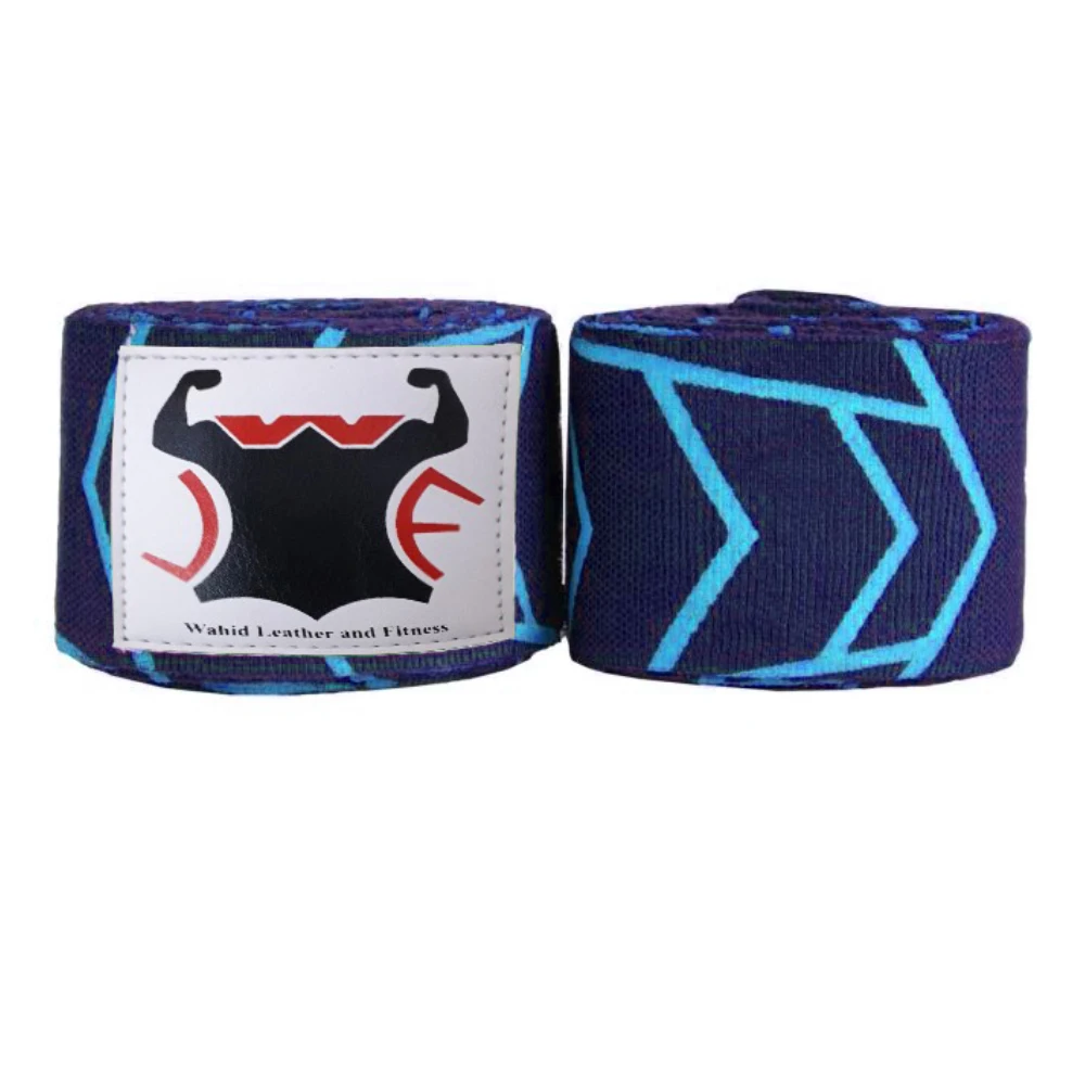 Easy Hook & Loop Mexican Style & Best Selling Hand Wraps for Boxing Training High Quality with Printed Colors