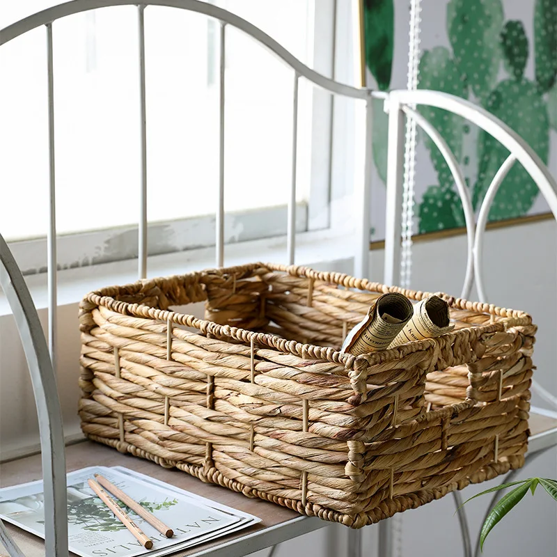 Декоративная плетеная деревянная корзина для хранения из ротанга, хит продаж на Amazon
