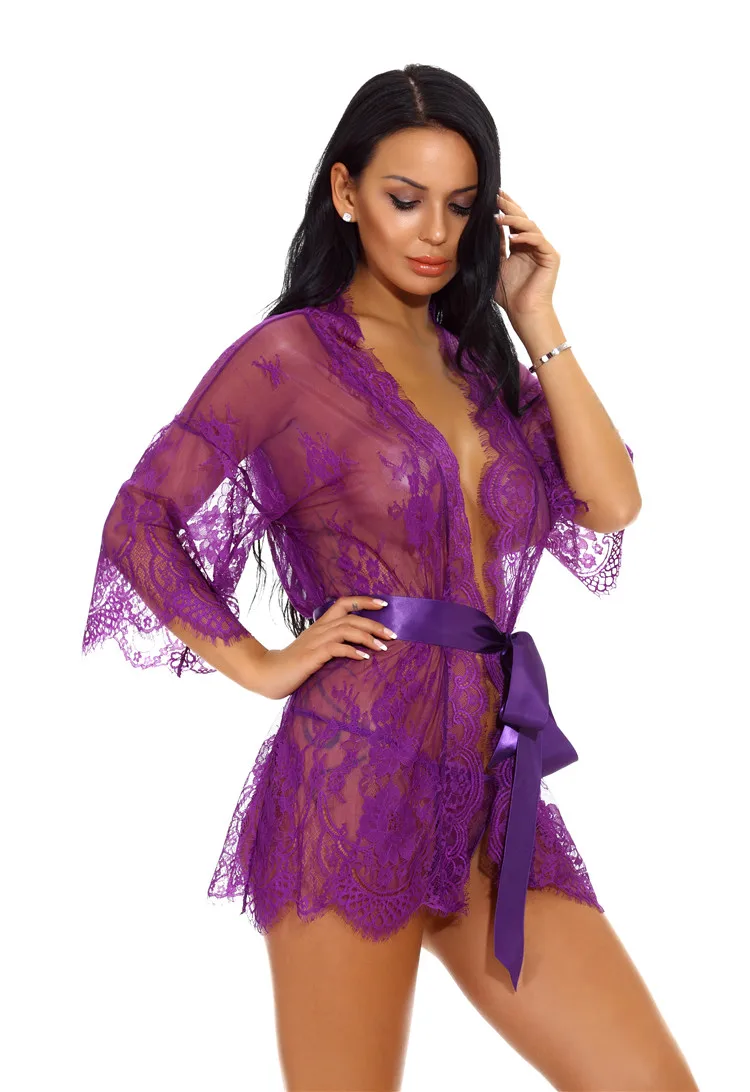 UD04 High Quality Japanese Kimono Women Lingerie Sexy Hot Transparent