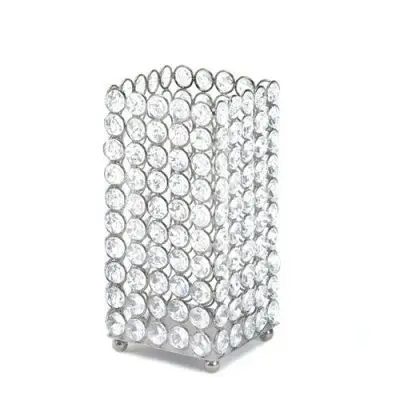 Luxury Antique Crystal Decorative Flower Vase Metal Home Decor Item for Room Gifts Ins Other Decorative Items
