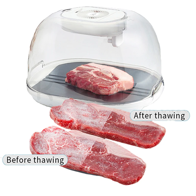 Oxygen ions releasing fast household thawing plate defrosting tray
