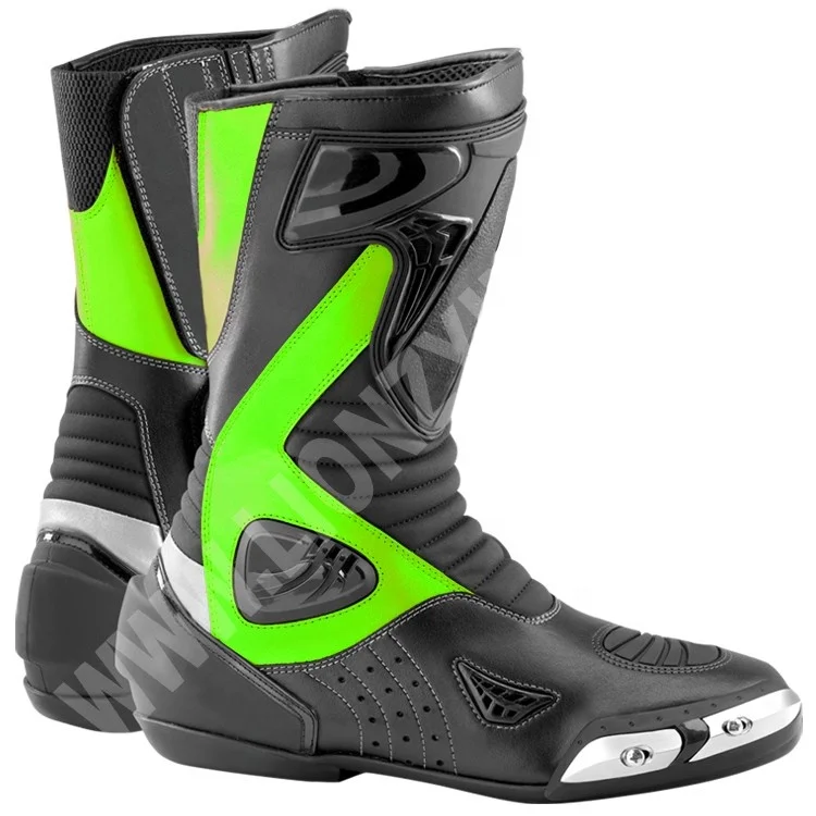 Lionzy International Wholesale OEM Anti Slip Motorbike Riding Waterproof Full Boots Motorbike Touring Shoes Riding Racing