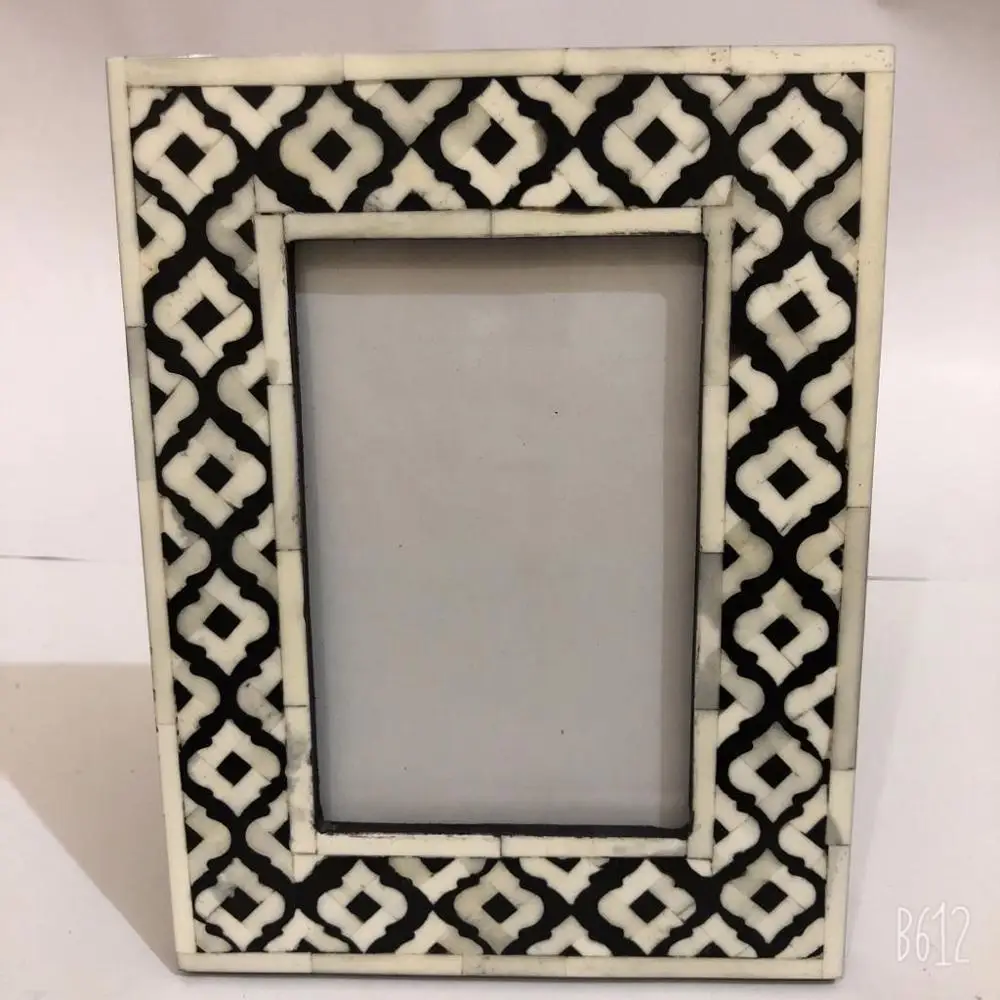 Moroccan Bone Inlay Photo Frame Unique Indian Handmade Design Inlay for TableDecor Photo Frame Unique Indian Handmade Design