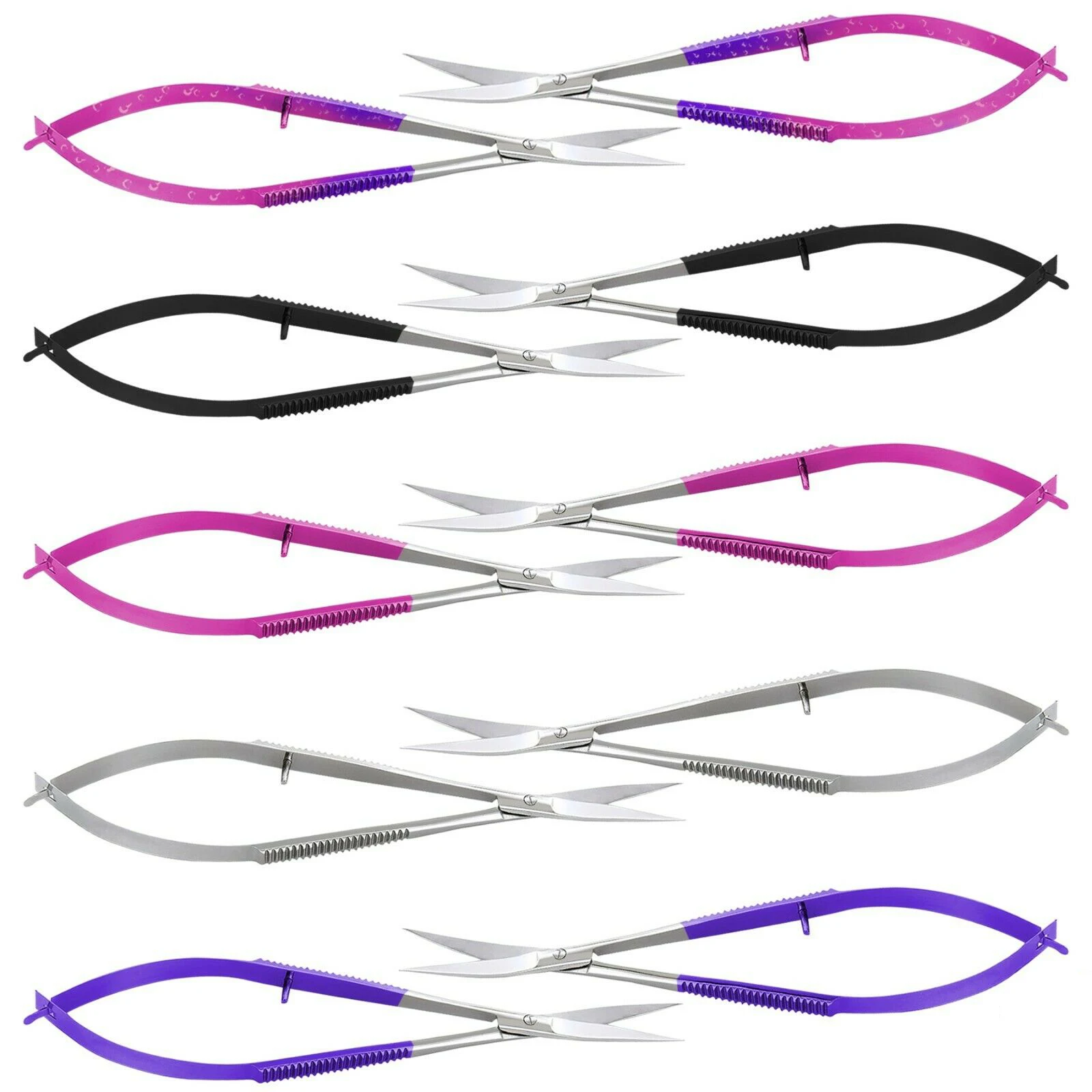 High Quality Multi Colors Cuticle Spring scissors Dead Skin Trimmer Stainless Steel Manicure Tool