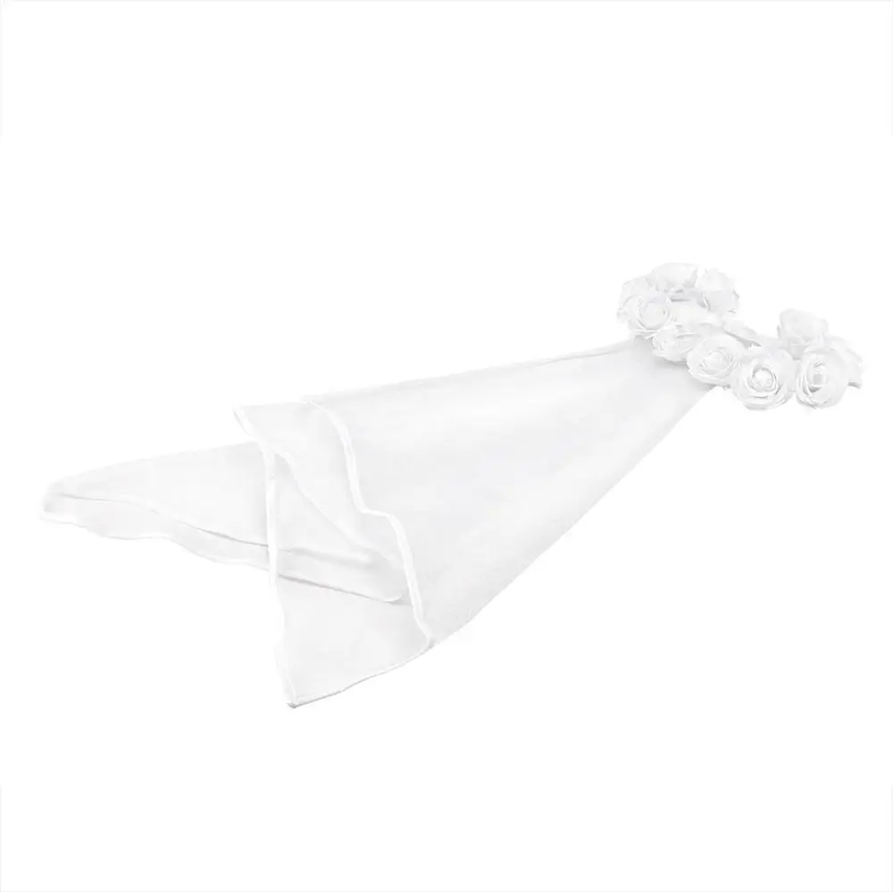 Wedding Party Decoration Bride To Be Gift Bridal Shower Silver Crystal Veils Hen Party Favor Bachelorette Party White Veil