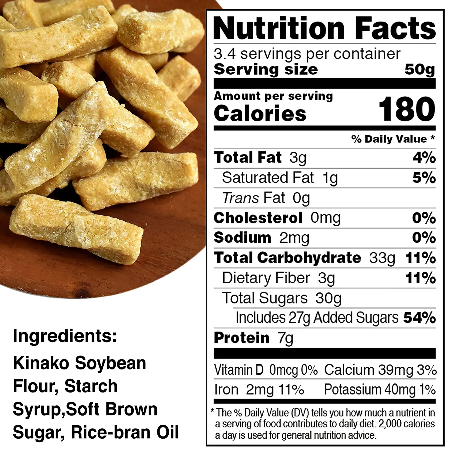 Японские закуски-Kinako Mochi Twisted, японские традиционные конфеты ручной работы, без добавок, с использованием соевых бобов Хоккайдо