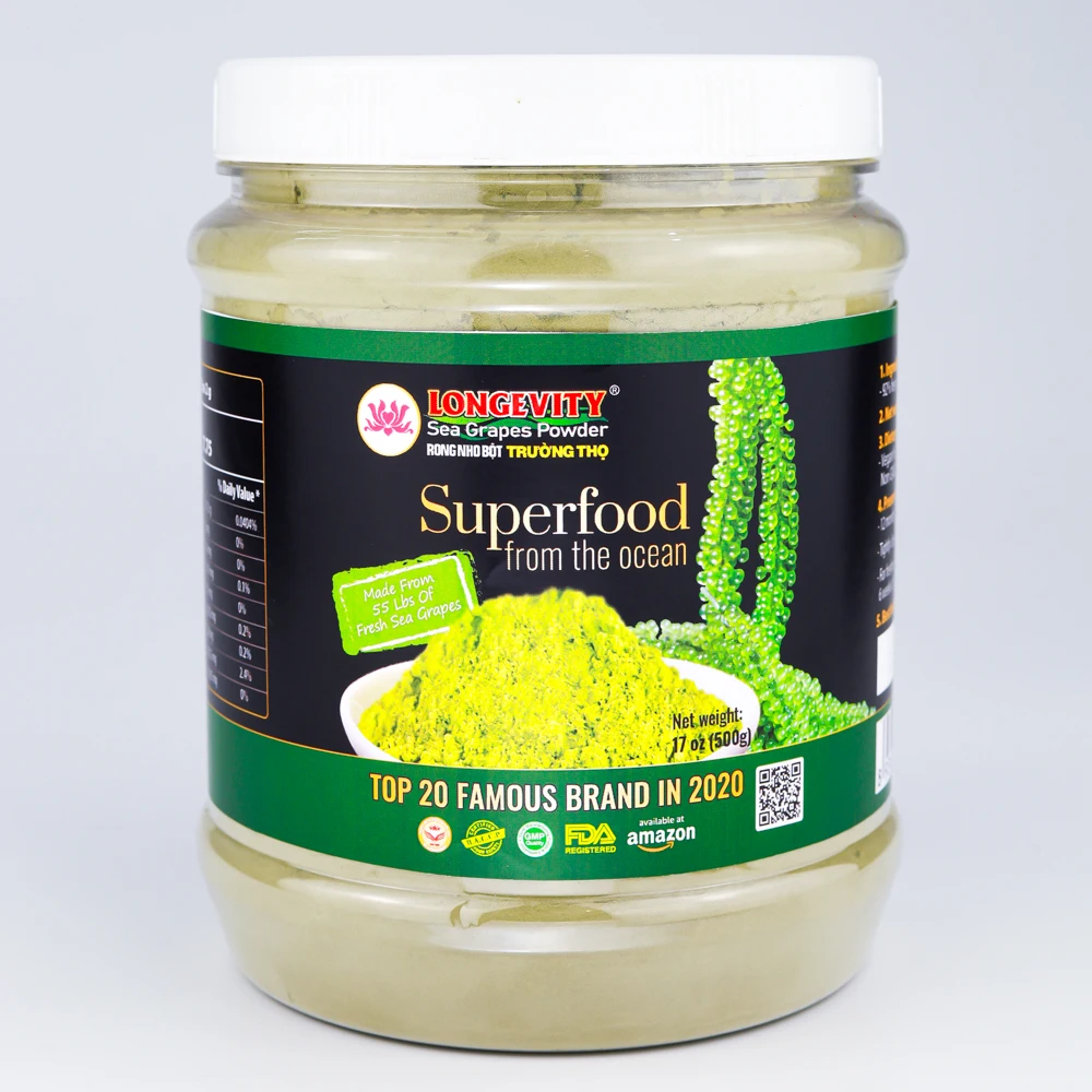 500g Weight Natural Good Price Premium Quality Cool Places Storage Longevity Sea Grapes Powder