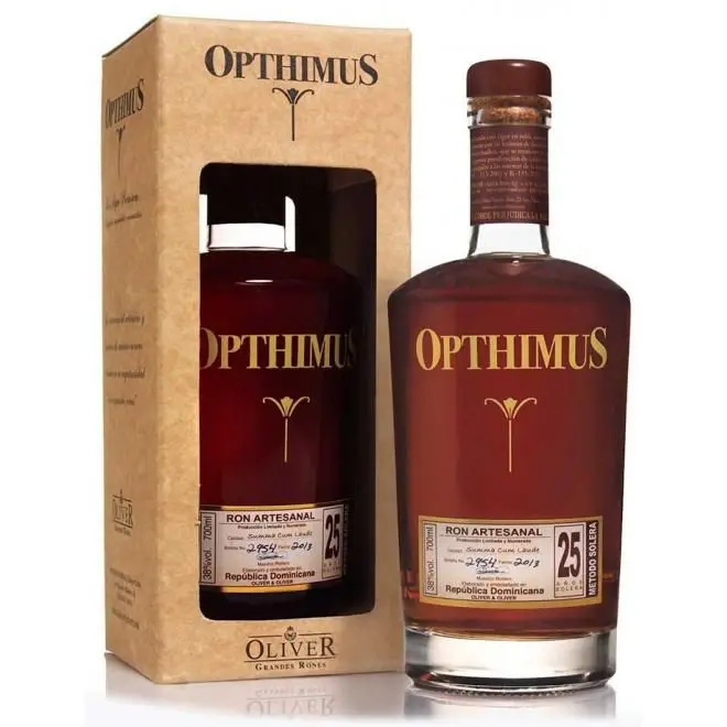 
Ron Opthimus Malt 25 years 0,70 Litros 43% (R) + Estuche 0.70 L. 