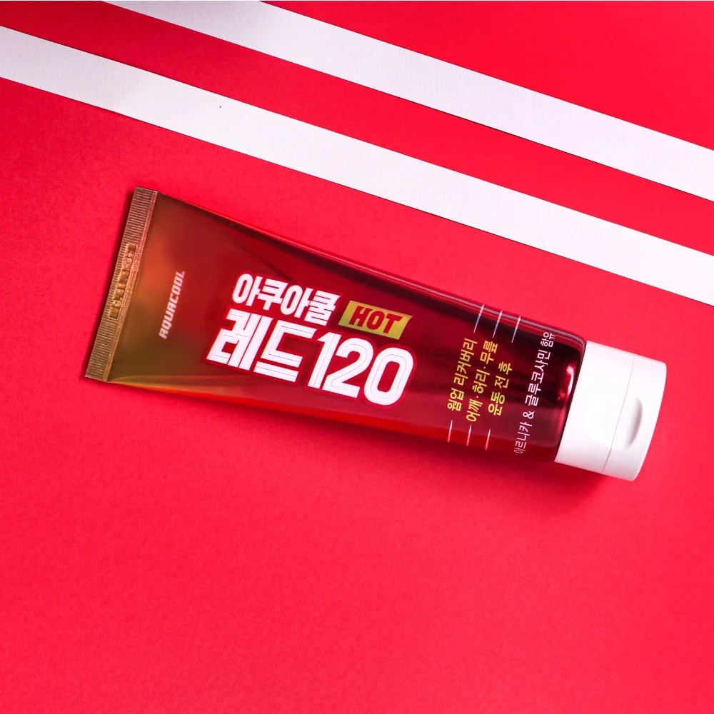 AQUACOOL RED 120 Pain relief gel cream for for Arthritis Back Pain Sore Muscles Joints Sports massage care cream