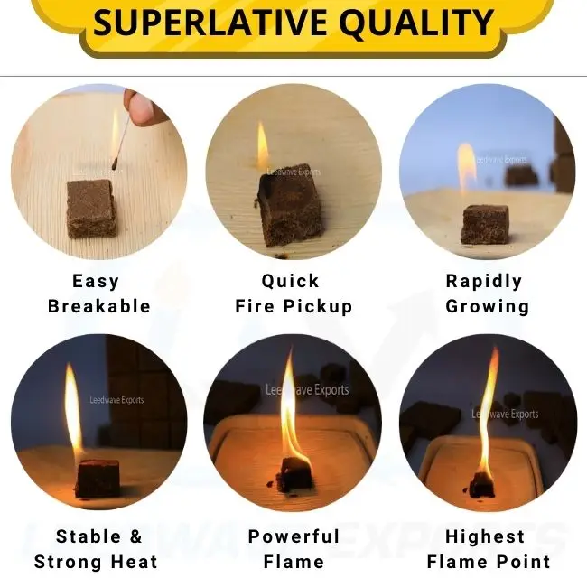  Organic Eco Fire Starter cubes for camping