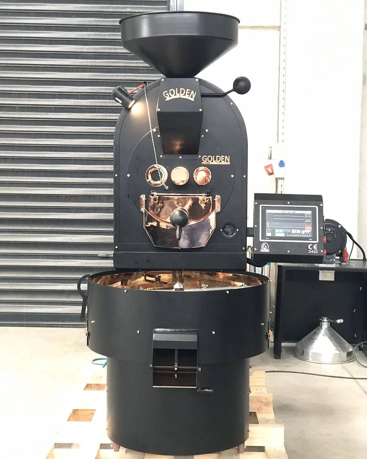 
GR20 Golden Coffee Roaster 20KG Batch Capacity Coffee Bean Roaster Machine LPG/Propan/Natural Gas Heating Source 