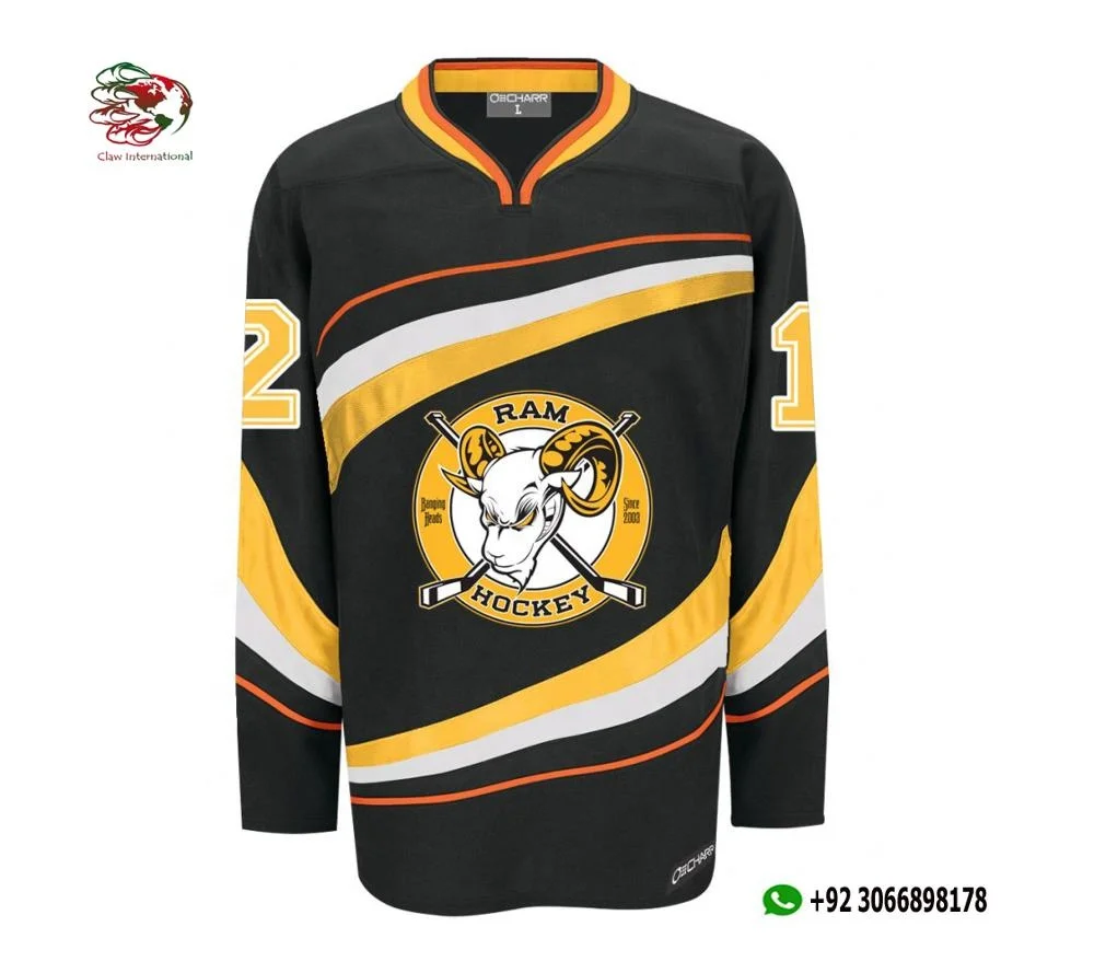 OEM Sublimated  ice Hockey    Printing Cheap  Ice Hockey jersey uniform