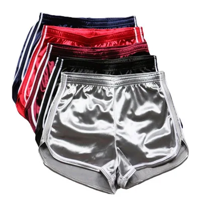 Custom Shiny Running Shorts For Female Yoga Sports Ladies Swag Summer Shorts Women Shorts