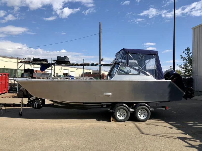 Ecocampor 22ft  Hard-Top Landingcraft All-Welded Aluminum Barge Boat