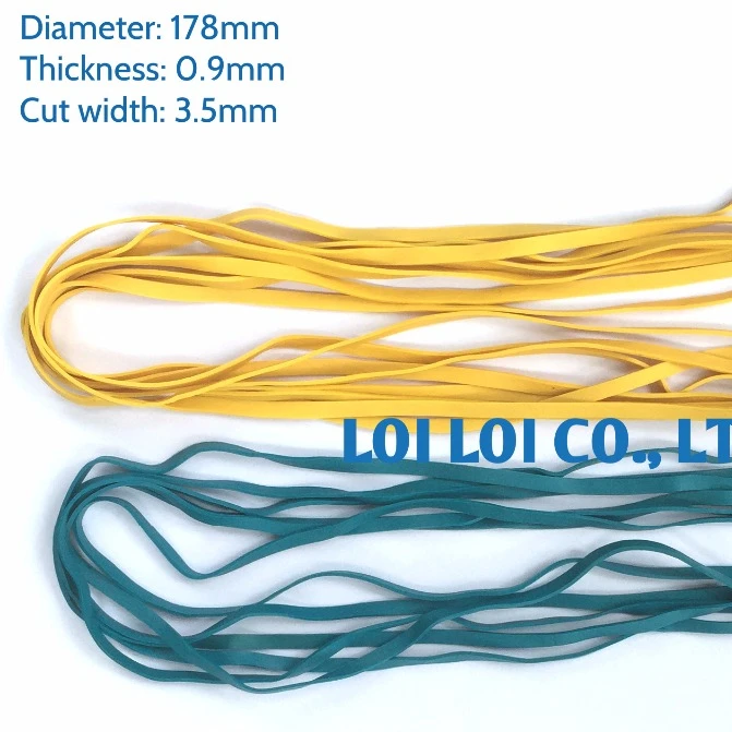Custom wide & long Natural rubber band 200mm - 280mm for package or Stationery & Office using Big extrusive Rubber bands
