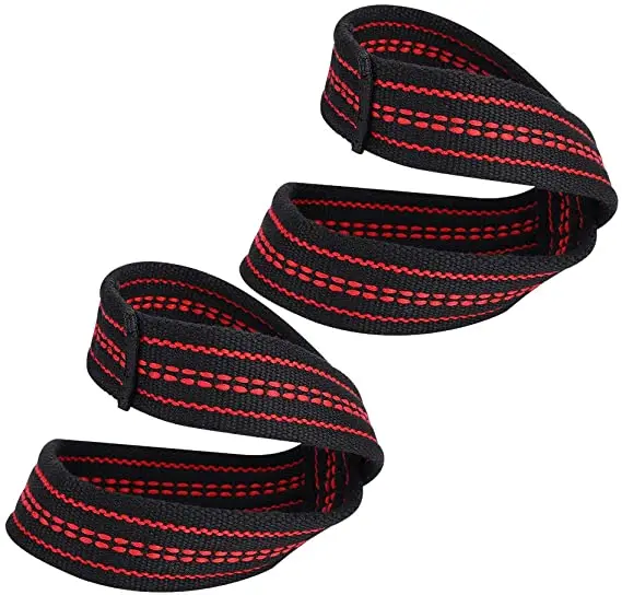 Durable Weight Lifting Wrist Straps Figure 8 Padded Cuff Gym Support Hand Bar Grips figure 8 Weight Lifting straps Gym Fitness