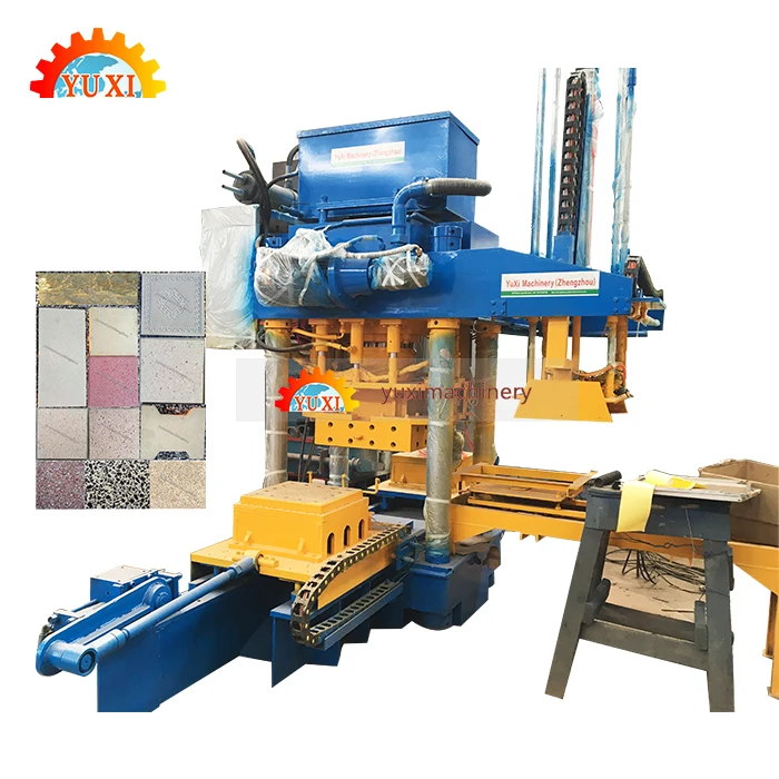 4.8 T Weight Automatic Ethiopia Hydraulic Press Machine For Terrazzo Tile