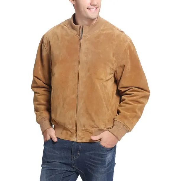 Мужская замшевая кожаная куртка-танкер времен Второй мировой войны (обычная и высокая)