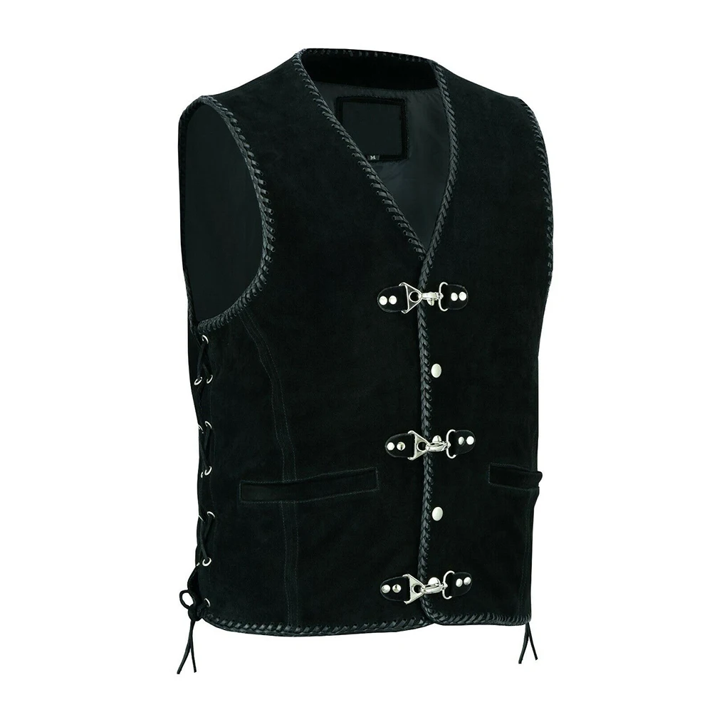 100% Genuine Leather For Women and Men Biker Leather Vest Men Fashion Style Leather Vest