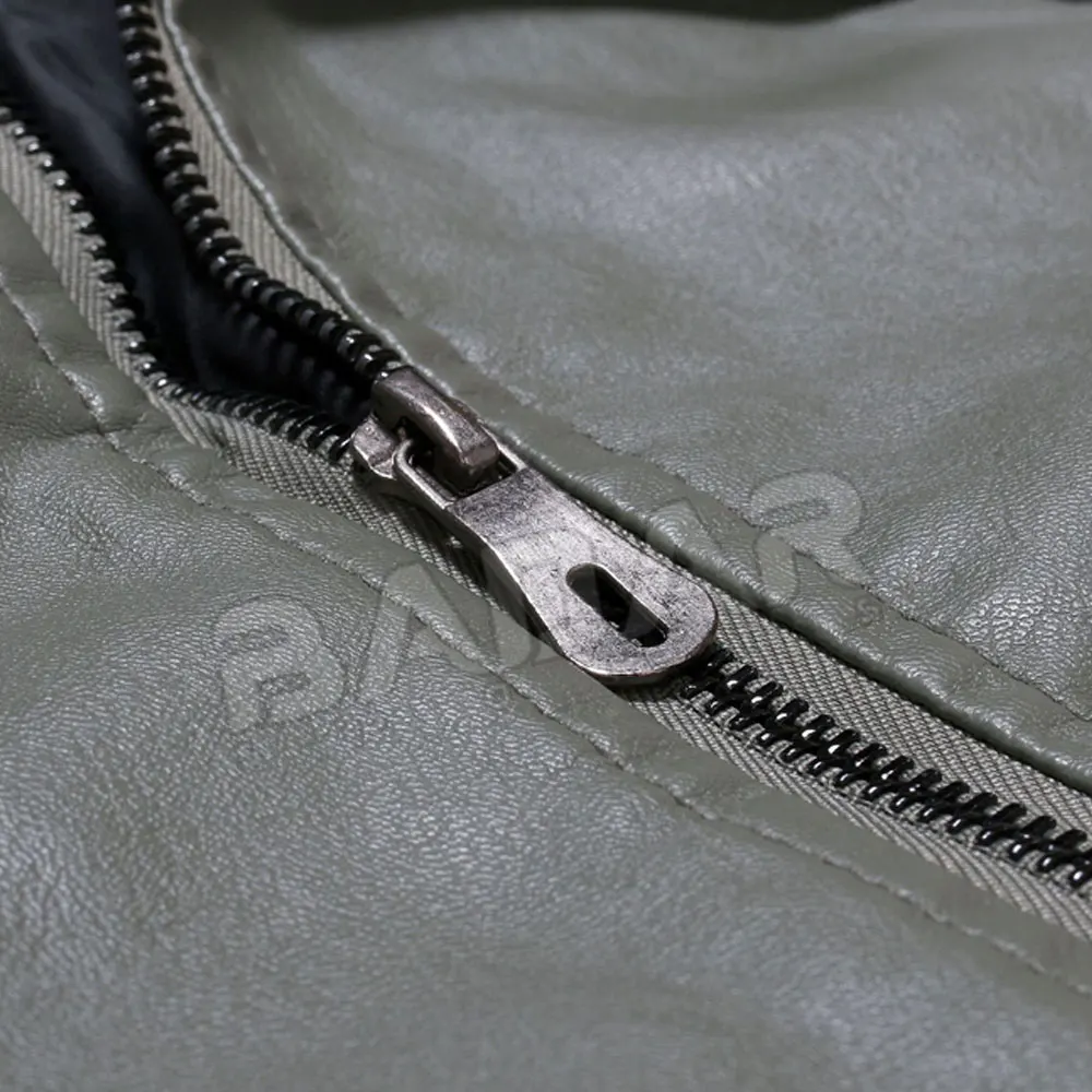  Мужская кожаная куртка из ПУ кожи с воротником-стойкой Осень-зима 2021