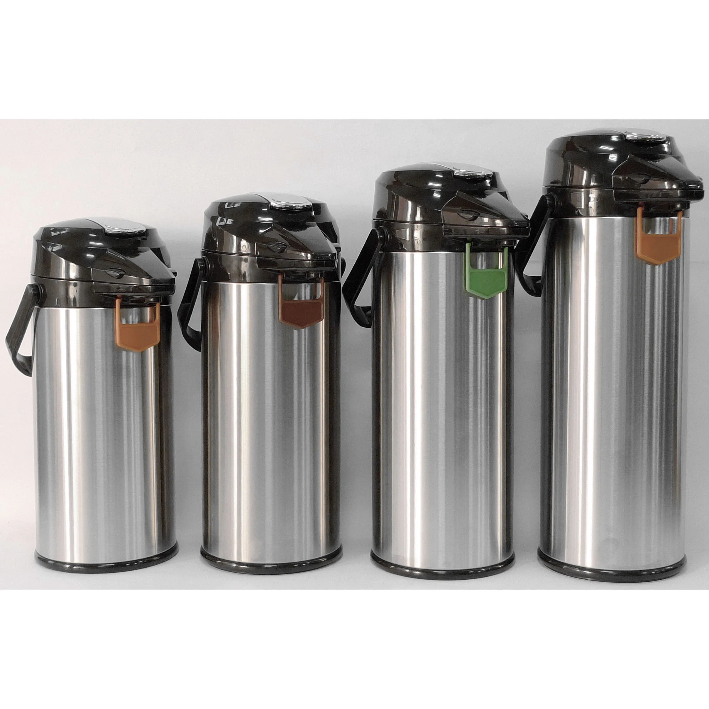 
1.9L / 2.2L / 2.5L / 3.0L Hangtag Glass Refill Airpot Thermos Water Bottles Vacuum Flask Coffee Pot with Lever Lid 