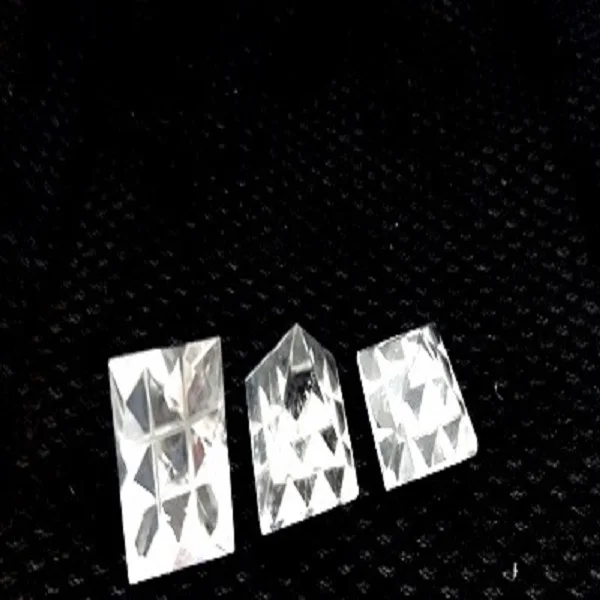 Clear Quartz Crystal Carved Gemstone Vastu Reiki Healing Pyramid Engraved Energy Generator Pyramids of and Decoration