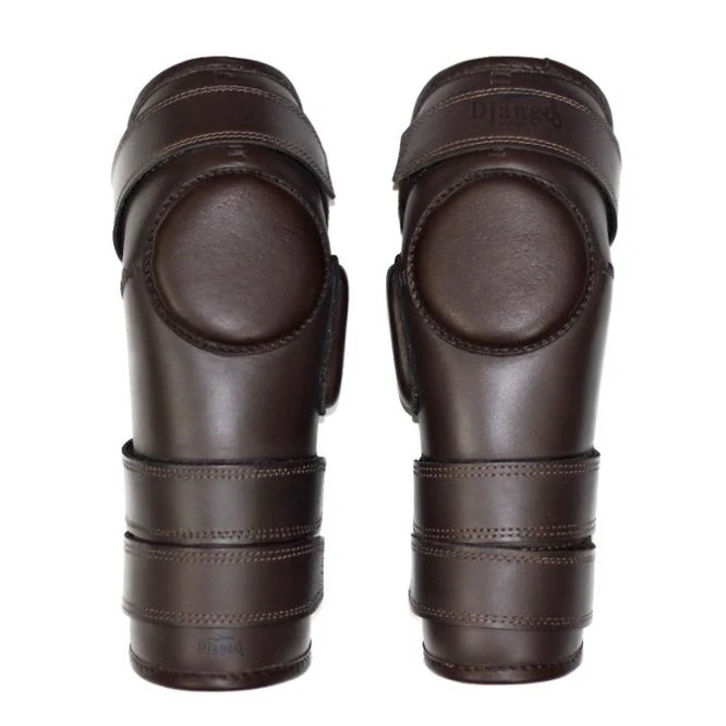 
Наколенники поло из натуральной кожи для верховой езды, 3 ремешка 