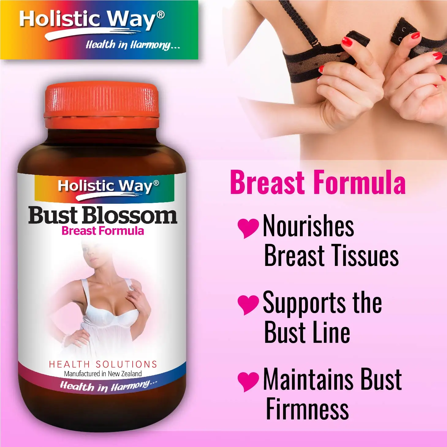 Collagen Boost Blossom Breast Formula With 60 Vegetarian Capsules Holistic Way Healthcare Supply