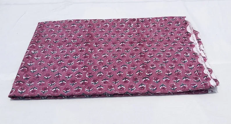 Wholesale Handmade Floral Printed 100% Soft Cotton Women Nighty Summer Wear Textile Apparel Multi Purpose Loose Running Fabric