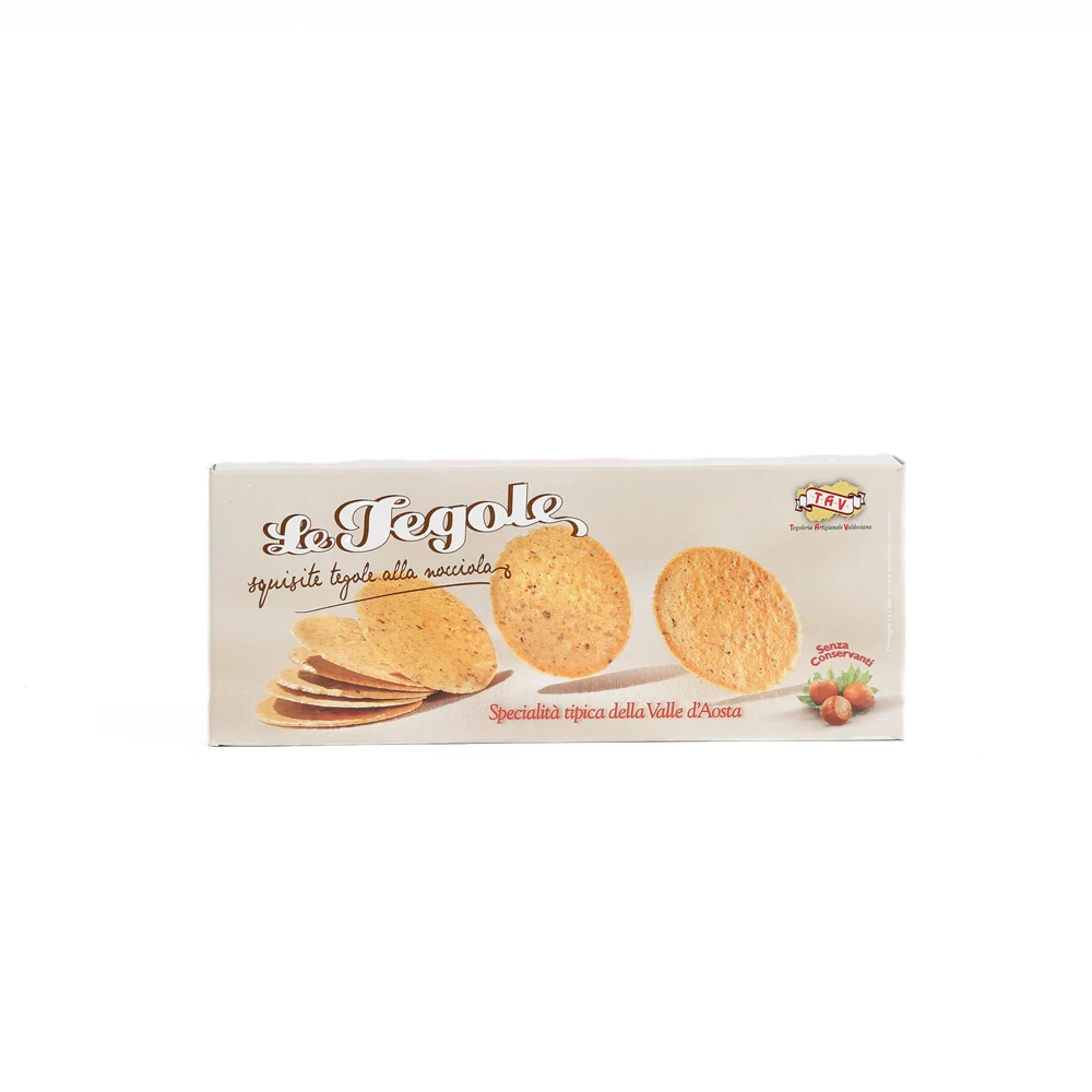 Italian gr. 90 Tegole Hazelnut Biscuits