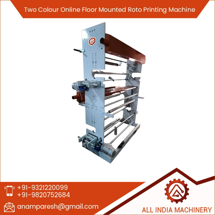 Paper Bag Gravure Printing Machine 2 Color Rotogravure Machine with Doctor Blade Moving System