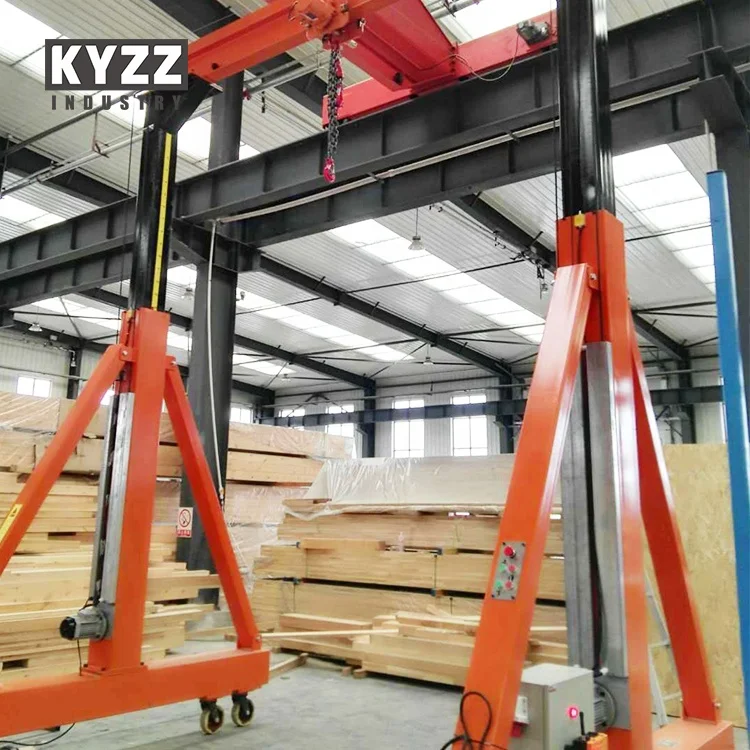 0.5T 1T 2T 3T 5T 7.5T 10T Portable Mini Lifting Marble Gantry Crane For Marble Granite