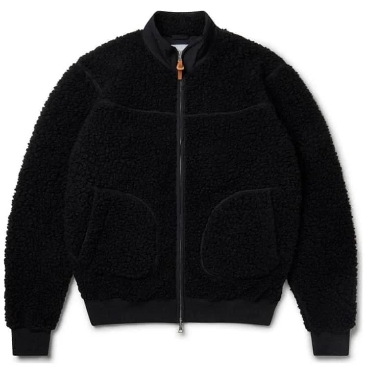 2021 New design Sherpa fleece jacket  custom 100% polyester winter mens sherpa jacket